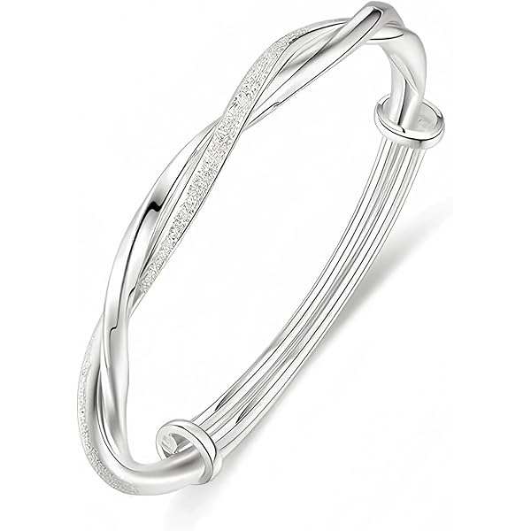 Amazon.com: Saris and Things 925 Sterling Silver 4mm Bangle