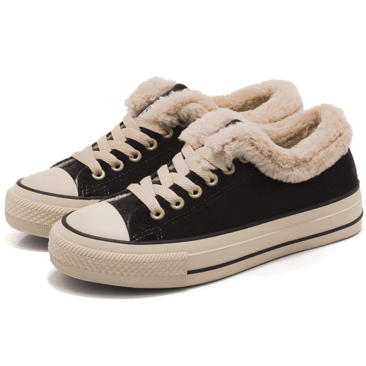 platform canvas snow sneakers