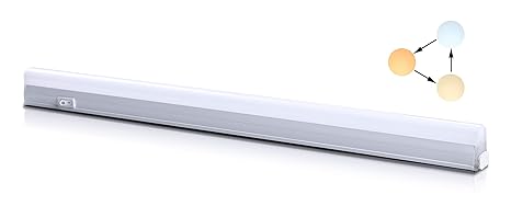 Led Unterbauleuchte Küchenlampe Unterbau Lichtleiste Farbwechsel Schrankbeleuchtung Superhell mit Ein/Ausschalter Schraube Ve