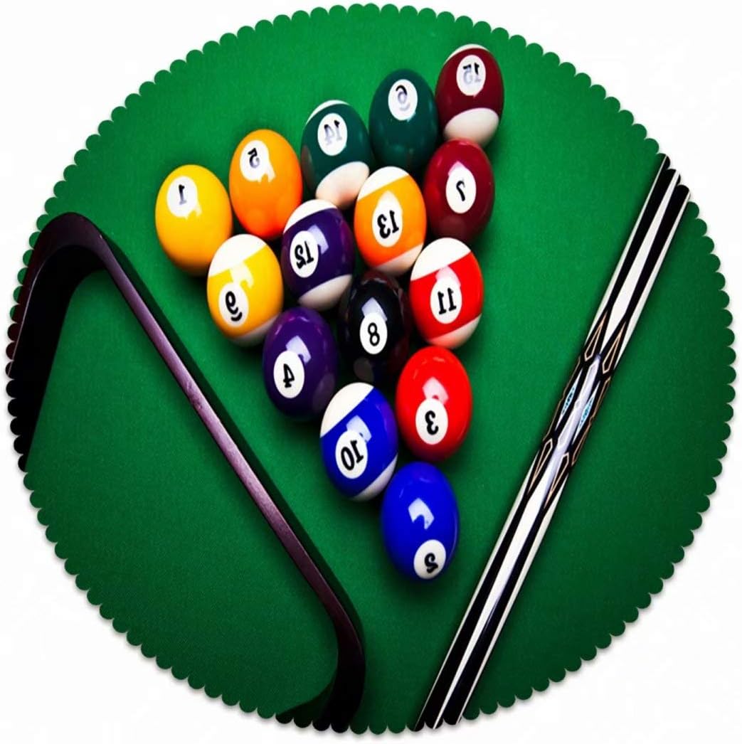 FANNEE Round Tablecloth - 63-Inch - Table Cloth for 4 Foot Table in Washable Polyester - Great for Buffet Table, Parties, Dinner, Wedding,Sport Billiards