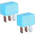 Aeola 2 Pack 4-Pin Multiple Use Relay 90987-02027 A/C Cooling Fan Relay for Toyota Horn Relay OEM 90080-87026, 90987-02028 Denso 156700-2870, 156700-2840 A/C Clutch Relays