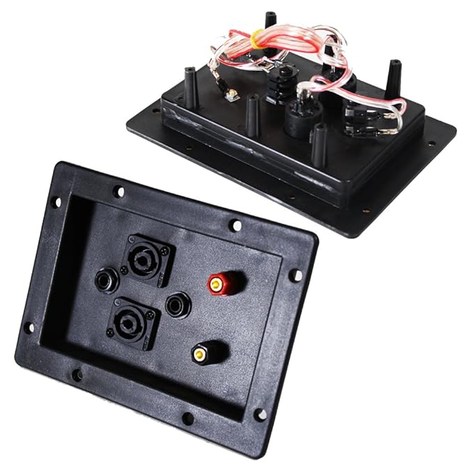 Buy Speaker Box Dish Connector Plate Speakon 1/4" Jack and Spin Knob