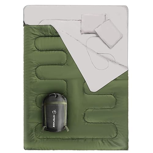 HITORHIKE Double Sleeping Bag for Adults Person Backpacking