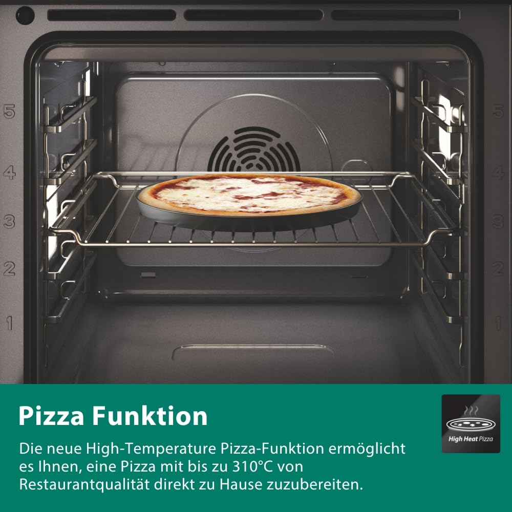 Bauknecht BBI4S8PM1SK Einbau-Heissluftbackofen/A+/ 73 l/Pyrolyse/SoftClose/AirFry Funktion inkl. Airfry-Tray/High Temp. Pizza Funktion/LCD Text-Display/Mono-Drehwähler/ 1x Teleskopauszug 5
