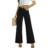 ONESO Flare Jeans for Women High Waist Wide Leg Womens Jeans Stretch Tummy Control Baggy Denim Pants Inseam 30"
