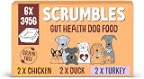 Scrumbles Natural Wet Dog Food Meaty Multipack 6x395g Grain Free view 1