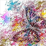 Staron DIY 5D Diamond Painting, Full Drill Butterfly Diamond Embroidery Rhinestone Painting Cross Stitch Kit Wall Art Decor 5D Diamond Painting by Number Kits Home Decor (Butterfly❤️)