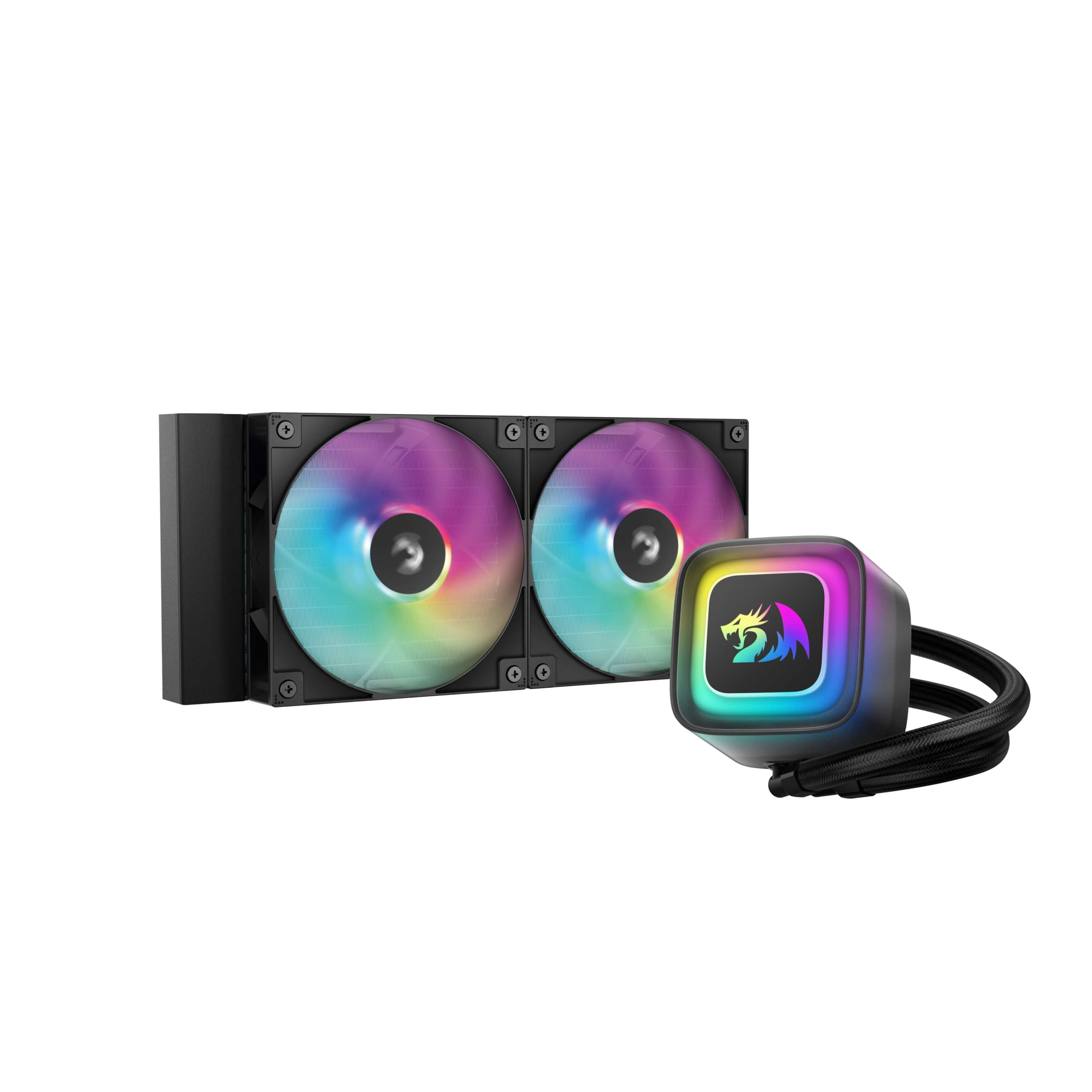 Redragon Water Cooler GamerStorm LE240 RD 240mm RGB Compatível c/ Intel LGA 1851/1700/1200/1151 e AMD AM4/AM5 Preto - R-LE240