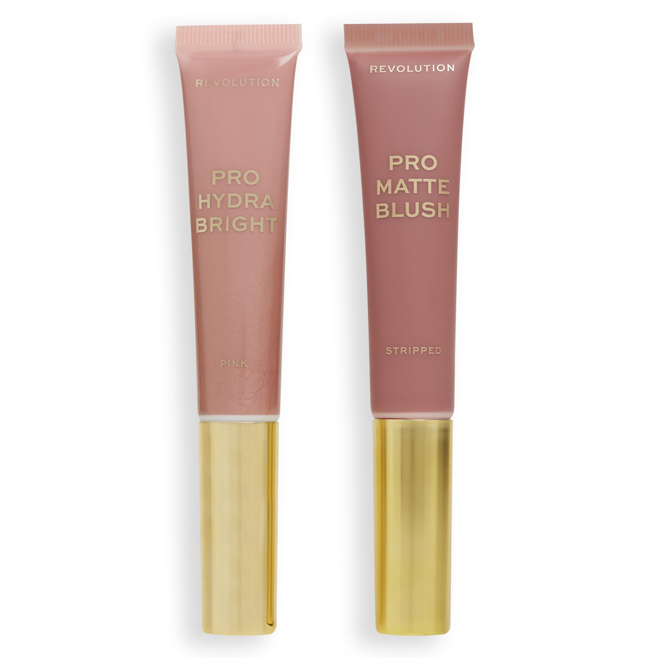 Revolution Pro, Blush Duo, Matte Or Glowy Finish, Highly-Pigmented & Blendable Blush With Sponge Applicator, Vegan & Cruelty-Free, Pink, 12 & 15ml