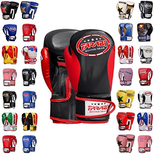 Farabi Sports Kids Boxing Gloves Junior Muay Thai Gloves Youth Kickboxing Sparring Punching Bag Training Gloves