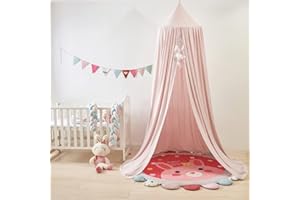 THREENTDAY Bed Canopy for Kids, Round Dome Kids Mosquito Net Indoor Outdoor Castle Hanging House Decoration Reading Nook Kids