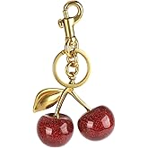 SHTALHST Cherry Keychain Cherry Bag Charms Cute Cherries Charm for Purse Cherries Keychain for Women