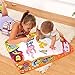 Aquadoodle Mat Aqua Doodle Mat, Kids Toys Large Water Drawing Mat Toddlers Painting Board Writing Mats in 6 Colors with 2 Magic Pens and 1 Brush for Boys Girls Educational Size 34.5