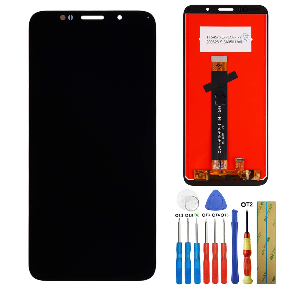 E-YIIVIIL LCD Display Compatible with Huawei Y5P 5.45 Inch LCD Touch Screen Display Assembly with Tools