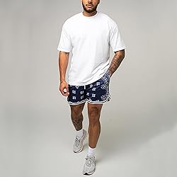 DIOTSR Mens Graphic Athletic Shorts Boho Paisley