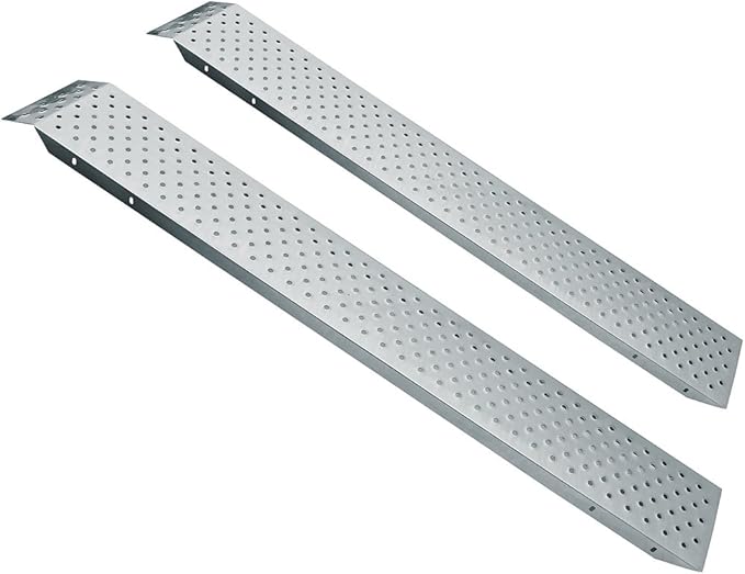 2 x 400 kg Steel AntiSlip, Perforated Loading Ramps Amazon.co.uk Car