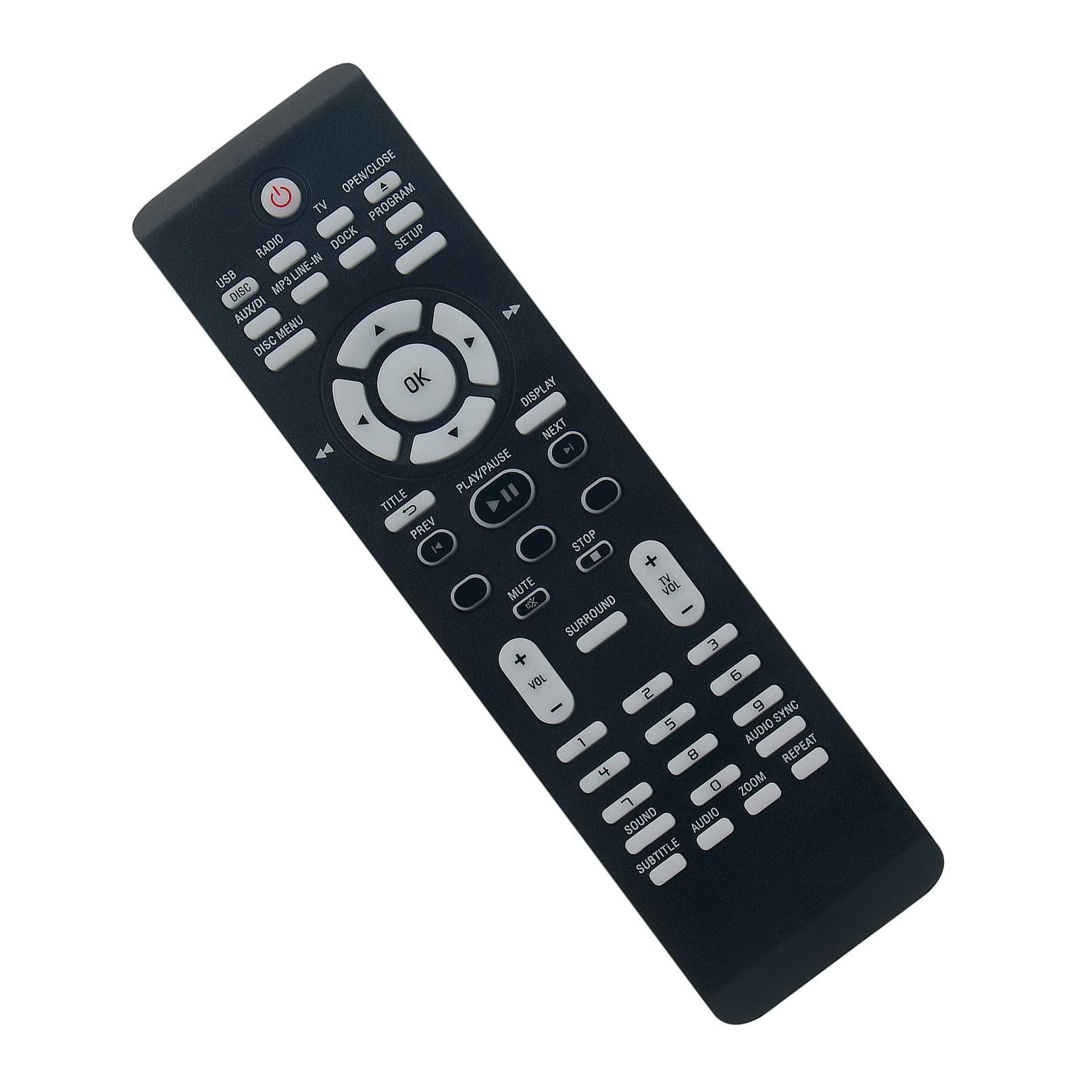 996510001263 Replacement Remote Control -VINABTY-Fit for Philips DVD Home Theater remote control HTS6600 HTS354437 HTS3151D37 HTS3151D HTS3151D/37 HTS3151D/37B HTS3544 HTS3544/37