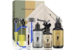 DEVISEV Complete Trumpet Care Kit - Includes Polishing,Valve Oil,2 Cleaning Cloths,Slide Grease,and Cleaning Brush