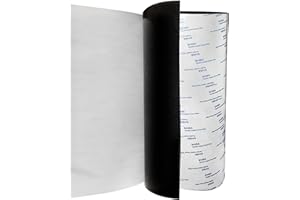 Ola Empire Neoprene Rubber Sheet with Adhesive, Solid Rolls & Strips for DIY Gaskets, Crafts, Pads, Flooring, Protection, Supports, Anti-Vibration, Anti-Slip(12'' Wide x 10' Long,1/16 Thick)