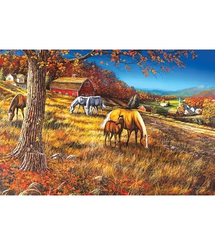 Cobble Hill Puzzle 2000 Teile – Rot-Roofed Cabin, Mit Poster, 99,7x67,6 Cm