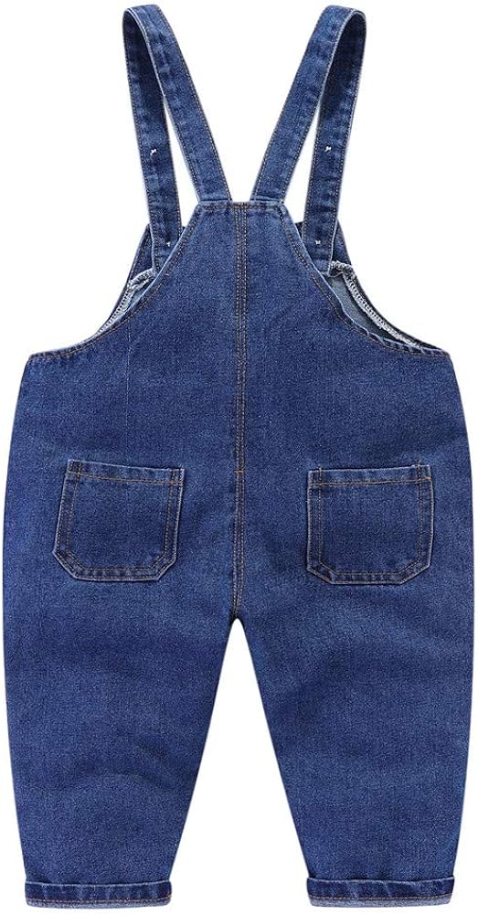 Mud Kingdom Toddler Boys Cute Denim Overalls: Clothing