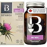 Botanica Milk Thistle Super Concentrated Liquid Capsules with Silymarin, 4500 mg dry herb equivalent, 60 Capsules, 60 day sup