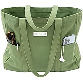 26L Harp + Ra Extra Large Unstructured Canvas Tote Bag for Women, Open Top Everyday Carry, Pockets, no zipper, Gift for Women | Oversized, 16oz cotton canvas, Fits 15 inch laptop, Front slip pockets, Wide shoulder straps, for work, gym, beach