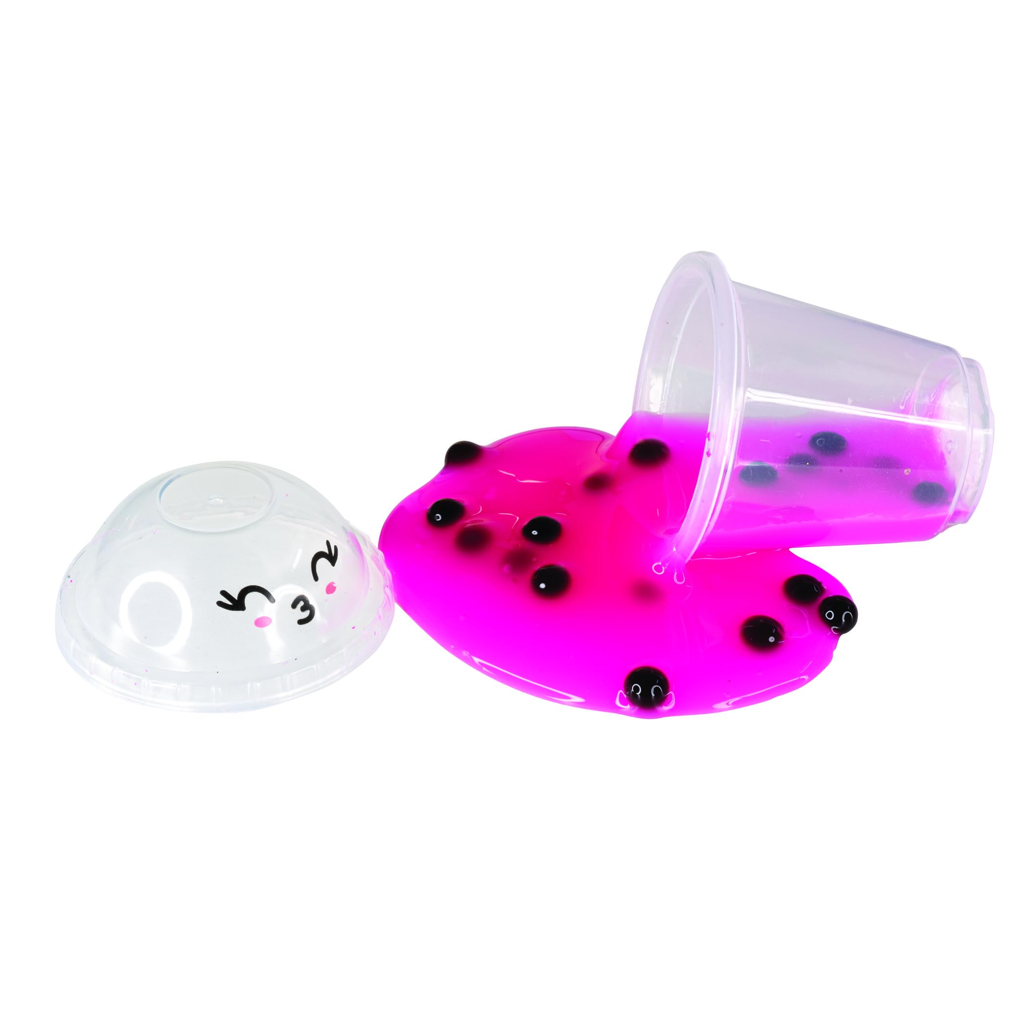 Raymond Geddes Anime Boba Tea Slime Toy - (Pack of 12) - Relaxing Boba Toys with 4 Colors - Soft and Stretchy Fun Slime Toys