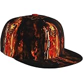 QANCOSI MF Rapper Doom Hat Flat-Brimmed Baseball Cap Dad Ball Hat ...