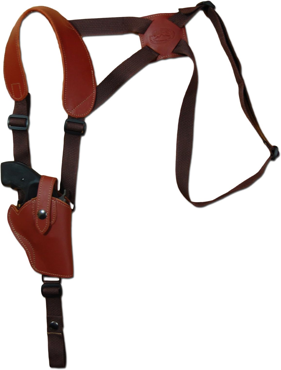 New Barsony Burgundy Leather Vertical Cross Harness Shoulder Holster for 2-3" Snub Nose Revolvers