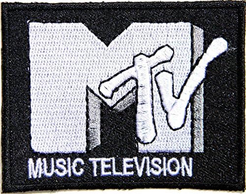 MTV MUSIC TELEVISION Logo Jacket T shirts Badge Sign Costume MM58 Sew Iron on Patches