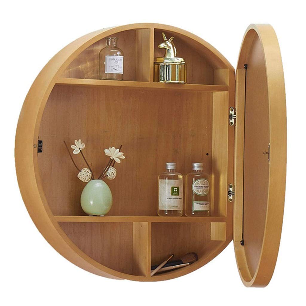 Color Black Size 50cm 19 7inches Armoire De Toilette Armoire De Toilette En Bois Miroir En Bois Massif Avec Etagere Armoire De Toilette Ronde Murale Ouverte A Gauche Et A Droite Salle Color Black Size 50cm 19 7inches Armoire De Toilette Armoire De Toilette En Bois Miroir En Bois Massif Avec Etagere Armoire De Toilette Ronde Murale Ouverte A Gauche Et A Droite Salle