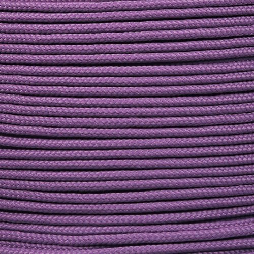 PARACORD PLANET 10, 25, 50, and 100 Foot Hanks of 425 Paracord (3mm) - Made of 100% Nylon for Tactical, Crafting, Survival, General Use, and Much More (Lilac, 100 Feet)