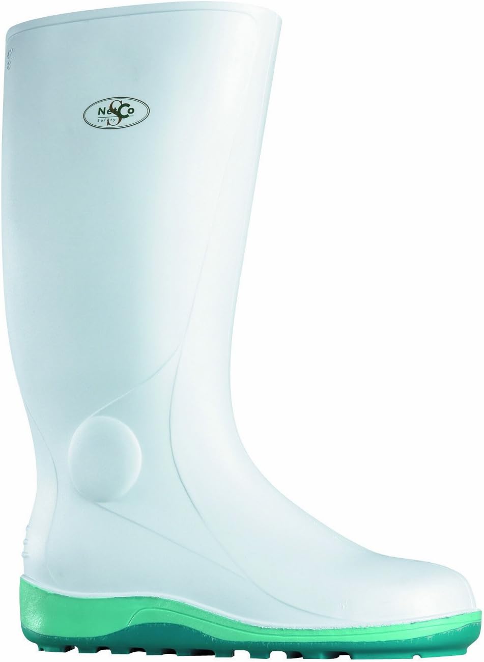Food Safety Boots Soul Rebel Loire Dry - White Green-Soled - Made in France