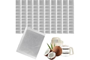 ARTGOL 100 Pack (1.7 Pounds) Activated Charcoal Distiller Water Filters, Coconut Shell Replacement Activated Carbon Filter Sachets Compatible with Megahome and Other Countertop Distillers