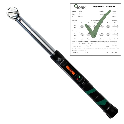 eTORK Precision Torque Wrench 3/8 Drive - Digital Scale Torque Wrench ...