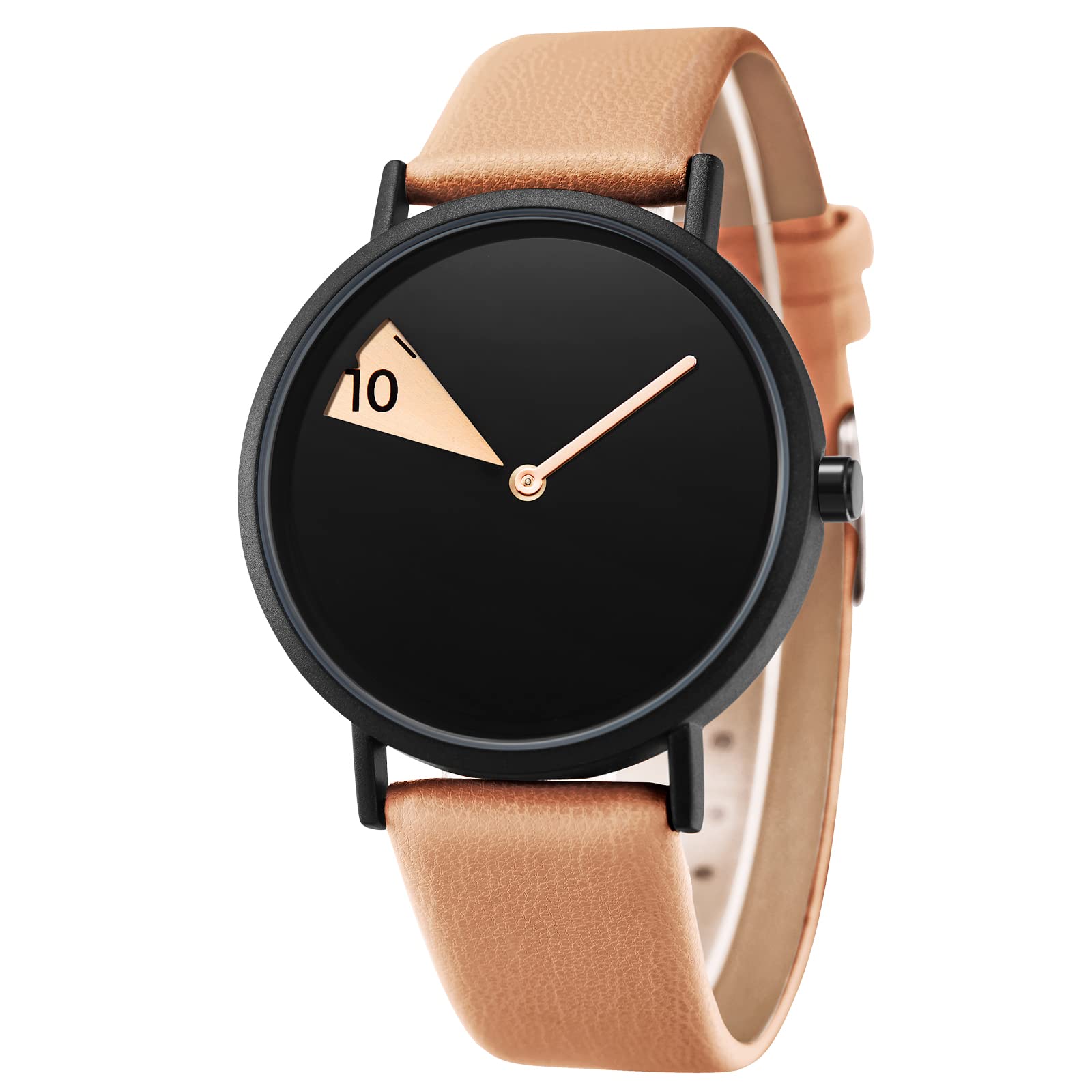 SHENGKE Creative Ladies Watche Ultra-Thin Leather Strap Fashion Quartz Minimalist Women Watch Waterproof Brown