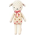 cuddle + kind Lucy The Lamb Regular 20" Hand-Knit Doll – 1 Doll = 10 Meals, Fair Trade, Heirloom Quality, Handcrafted in Peru, 100% Cotton Yarn