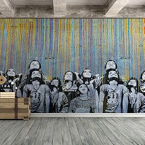 Wall Mural Street Art Graffiti Removable Wallpaper Wall Sticker for Bedroom Living Room - 66x96 inches