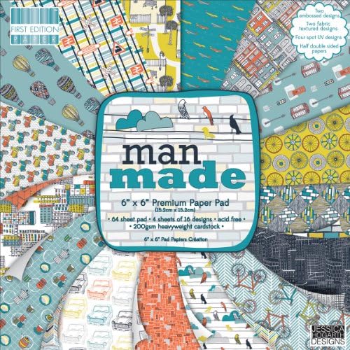 Trimcraft First Edition Premium Paper Pad, 6-Inch by 6-Inch, Man Made, 64-Pack