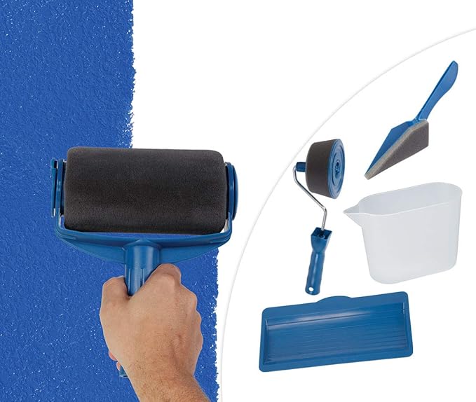 Renovator Paint Runner Pro Kantenroller Eckenstreicher Farbroller wiederbefüllbarer Farbtank das Original von Mediashop