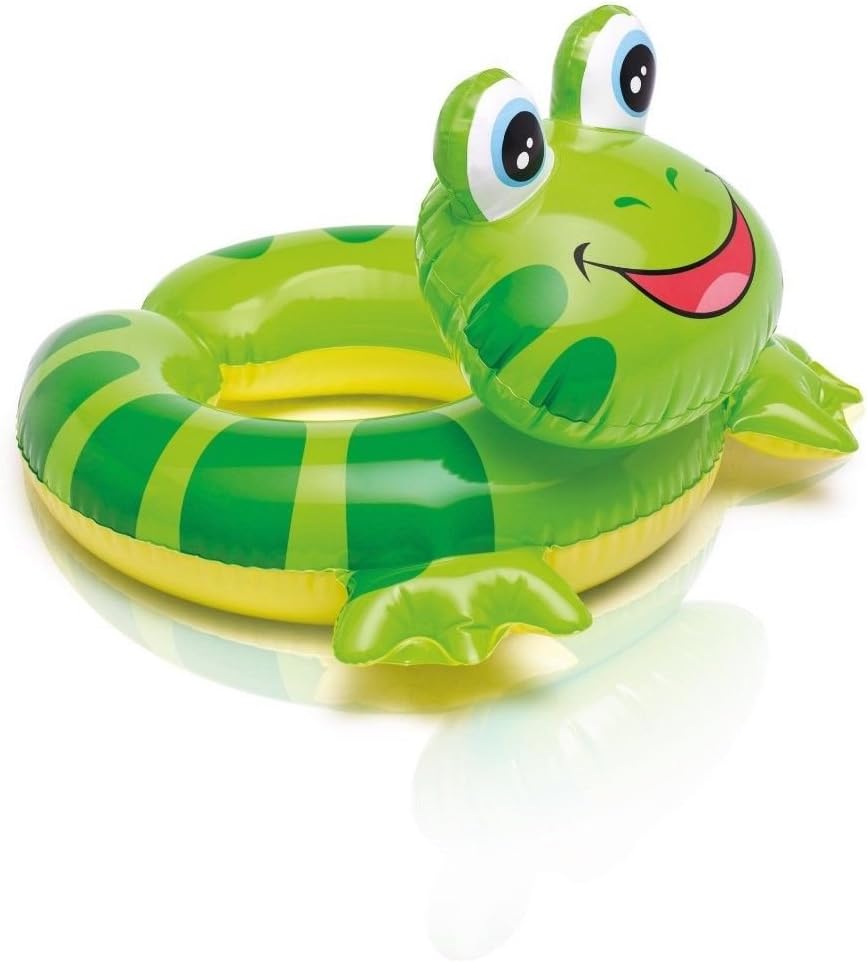 (Green Frog) Inflatable Pool Split Ring Float Swim Child Summer Kids Flotation NEW