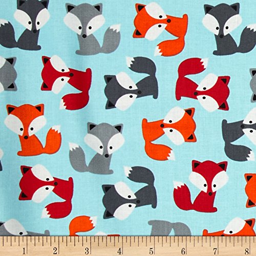 Fox Fabric by the Yard Kritters in the Mailbox Fox Fabrics