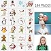 Moon Boat 240 Pieces Assorted Christmas Temporary Tattoos Stocking Stuffers - Xmas Kids Goodie/Gift Bags Favors