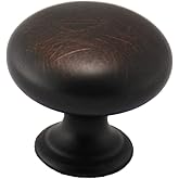 Cosmas 25 Pack 4950ORB Oil Rubbed Bronze Cabinet Hardware Round Mushroom Knob - 1-1/4" Diameter