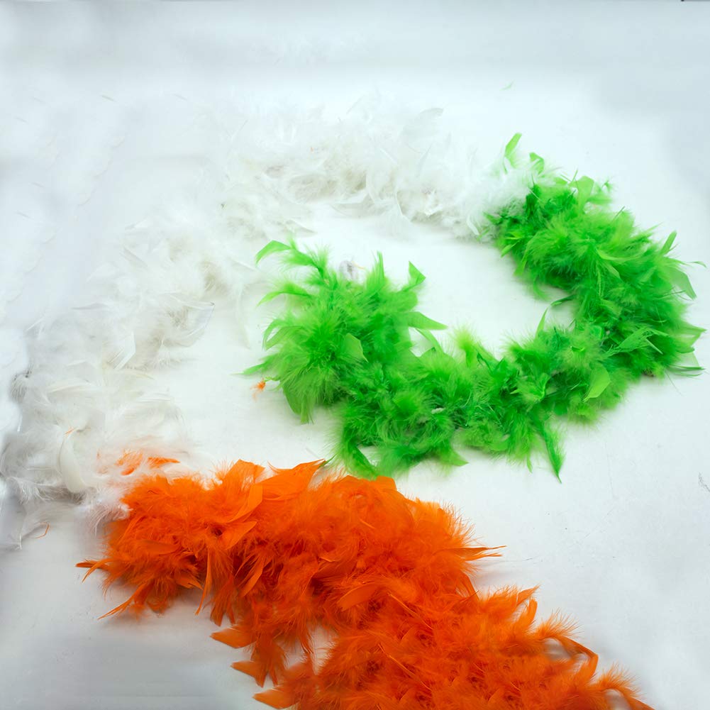 St. Patrick\'s Decorative Tops, 3PCS Irish 3 Color Feather Strip