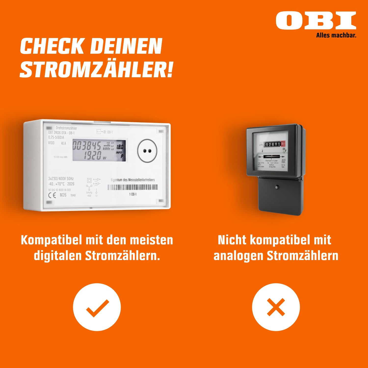 OBI ENERGY TRACKER - Smarter Stromzähler Ausleser | Strommessgerät & Stromverbrauchsmesser mit App | Energiemessgerät 6