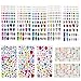 Self-Adhesive Multicolor Flatback Rhinestone Sticker Gems, Bling Craft Jewels Crystal Gem Stickers, Assorted Size and Shapes (978)
