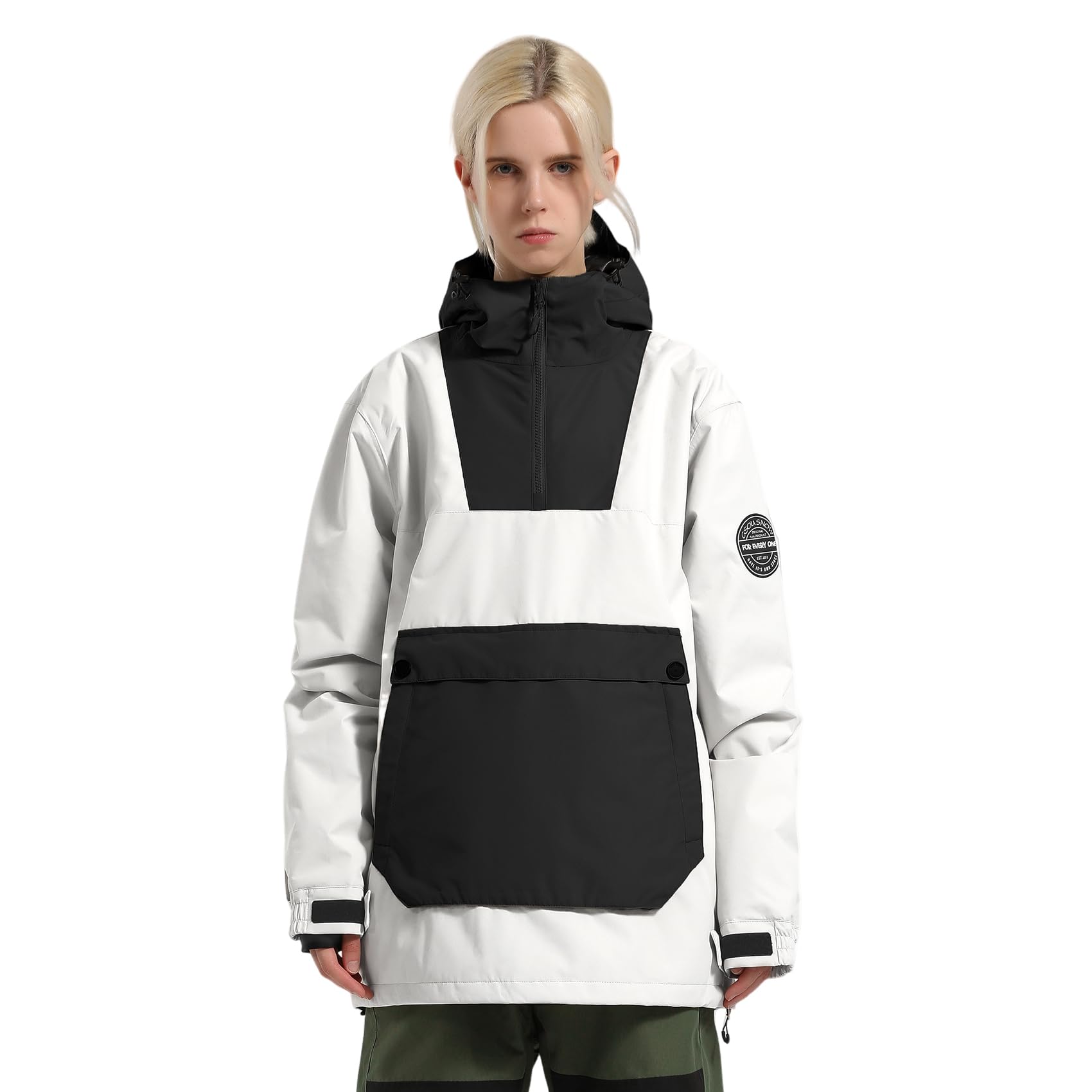 Photo 1 of GSOU SNOW Women Men Ski Jacket Snowboard Snow Coat Waterproof Windproof Warm Winter Mountain Hooded 
Size M