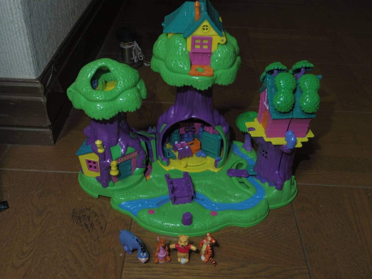 Amazon Bluebird社 ポーリーポケット ミニチュア ドールハウス ポーリーポケット Winnie The Pooh Playset くまのプーさん 100エーカーの森ぷー でぃずにー 不朽 名作 アニメ 萌えグッズ 通販